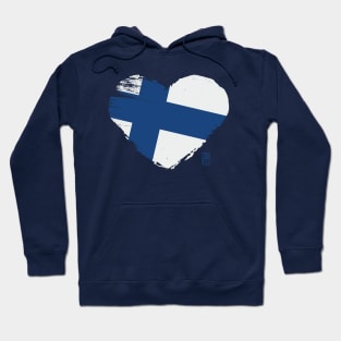 I love my country. I love Finland. I am a patriot. In my heart, there is always the flag of Finland. Hoodie